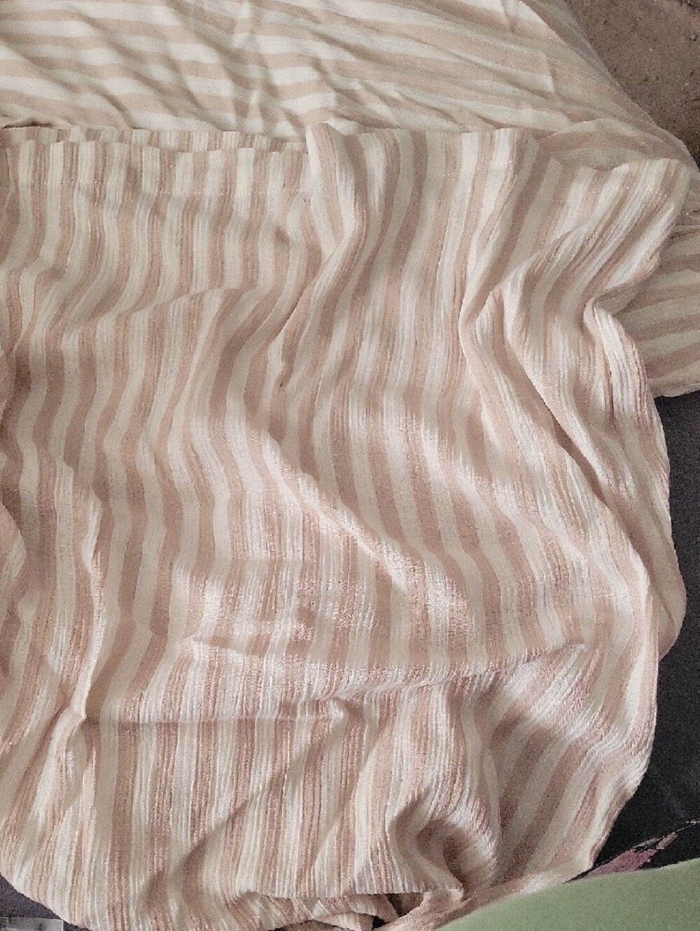 Tan And Cream Wide Leg Pant With Pockets - Picture 10 of 10
